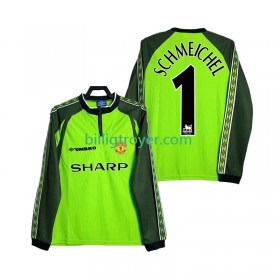 Billige Fotballdrakter Manchester United SCHMEICHEL 1 2000 Keeper Retro Hjemmedraktsett 1998 Langermet